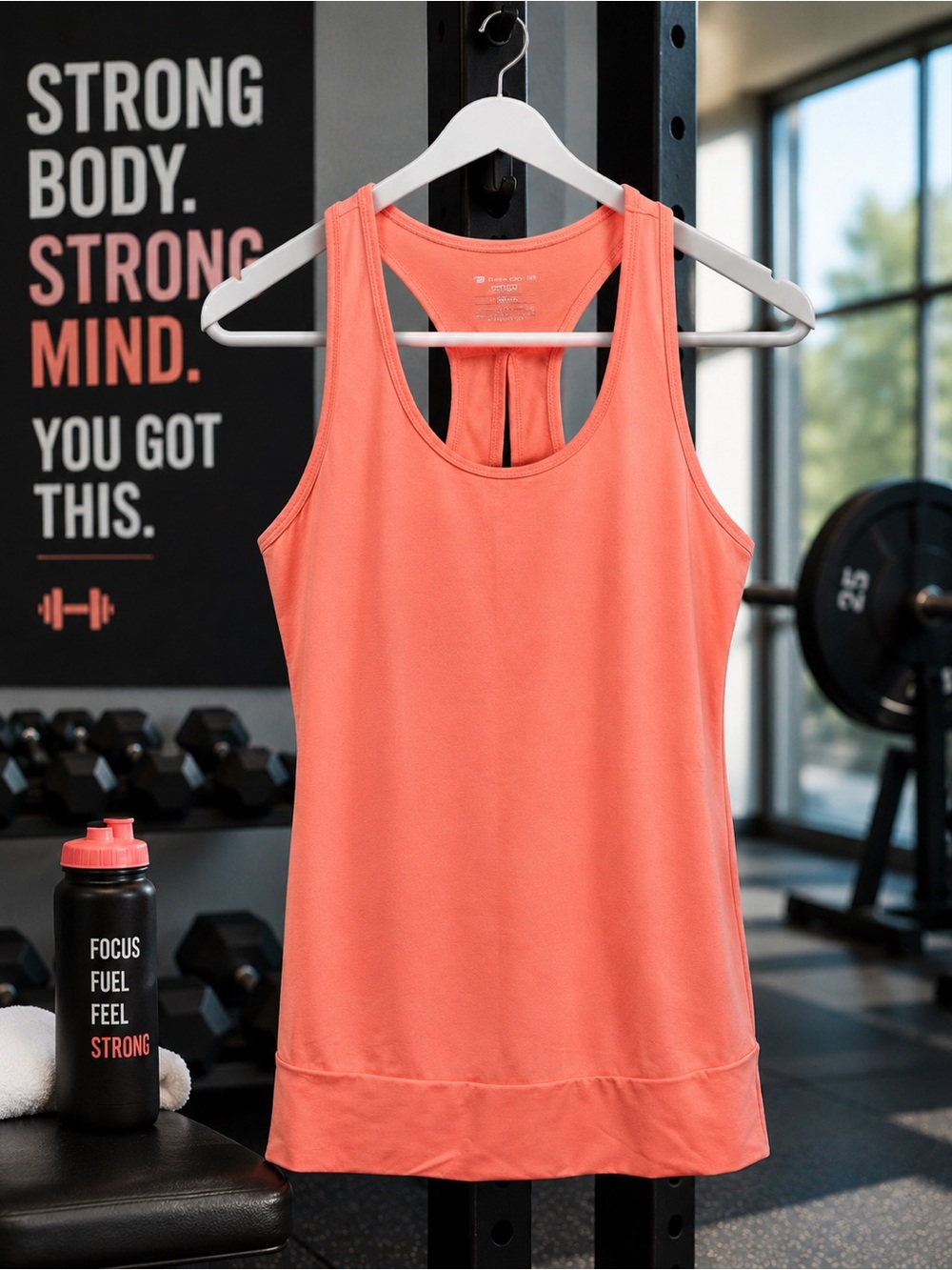 Women's Coral Racerback Tank Top